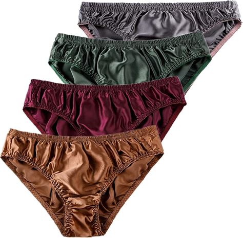 Mens Pure Silk Panties Satin String Bikini 100 Mulberry Silk Underwear