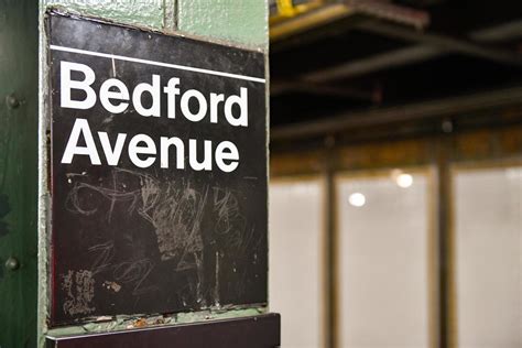 Brooklyn, New York - Bedford Avenue Subway Station in the New York City ...