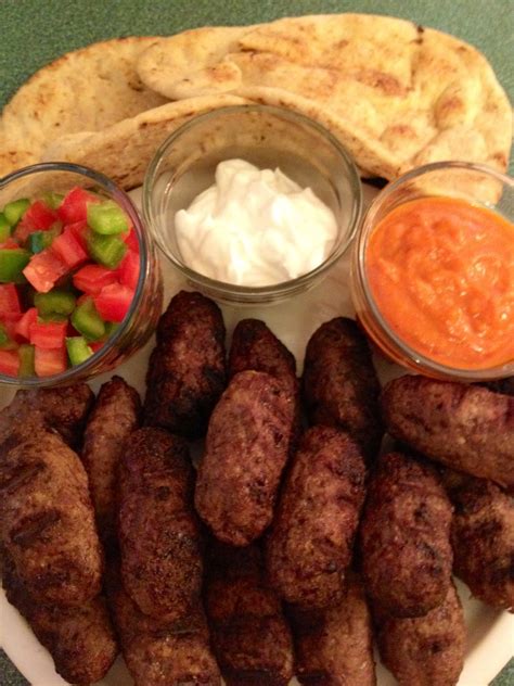 Ticket To Bite Cevapi With Ajvar Yogurt And Shopska Salata