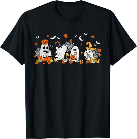 Hot Trending Kiraa Tee With Cute Ghost Coffee Fall Ghost Book Reading Unisex S 5Xl T Shirt