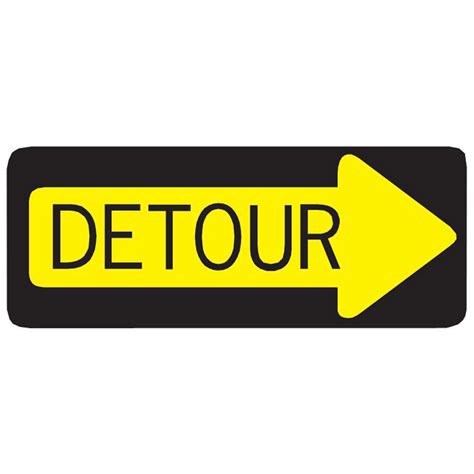 Detour Sign Wall Decal | Wallhogs