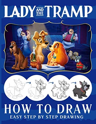 How To Draw Lady And The Tramp Drawing And Sketching Characters In