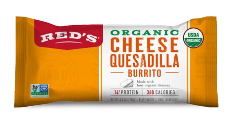 Organic Cheese Quesadilla Burrito | Red's All Natural