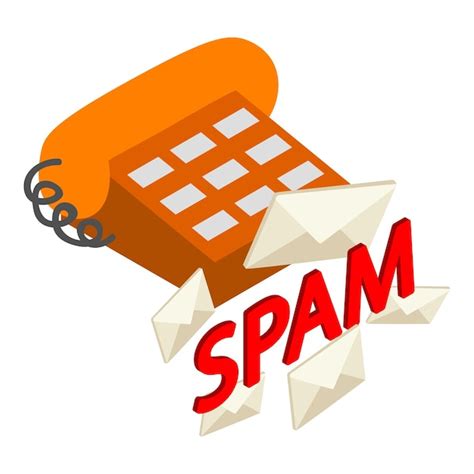 Premium Vector Spam Warning Icon Isometric Illustration Of Spam