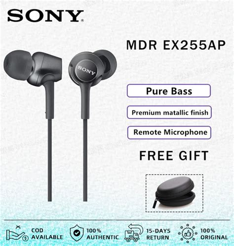 Original Sony Mdr Ex Ap In Ear Headphones Mm Wired Earbuds Music