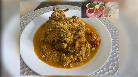 Mbika Ya Soso Chicken Egusi Poulet Aux Graines De Courge Youtube