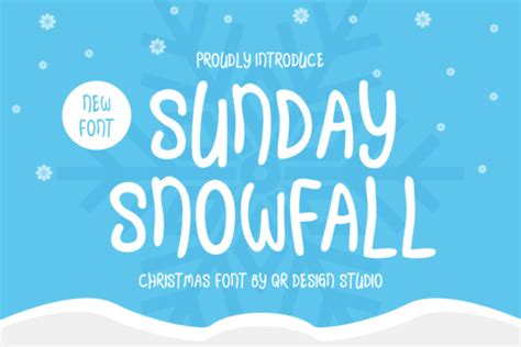 Sunday Snowfall Font By Qrdesignstd Creative Fabrica