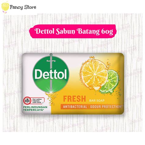 Dettol Sabun Batang 60gr FRESH Kuning Anti Bakteri Lazada Indonesia