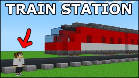 how to build a train station in minecraft