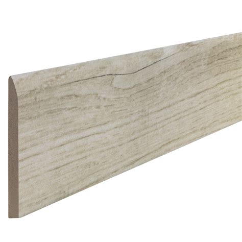 Piastrella battiscopa colore beige e marrone H 8 x L 33 cm x Sp 8 mm