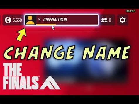 How To Change Your Display Name On The Finals Change Username On