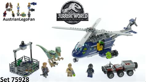 Lego Jurassic World 75928 Blue´s Helicopter Pursuit Lego Speed Build Review Youtube