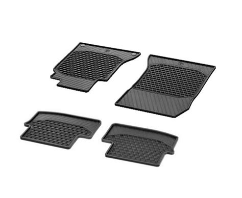 Floor Mat Set Front And Rear All Weather Rubber Black Genuine Mercedes Benz Np 4165078 Kit