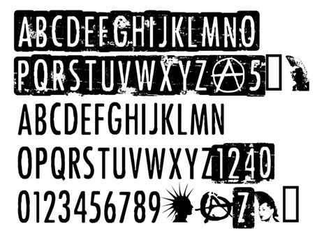 Punk rock font free download