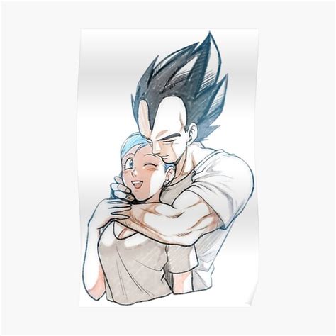 "Bulma and Vegeta fanart" Poster for Sale by BeenHadDesigns | Redbubble