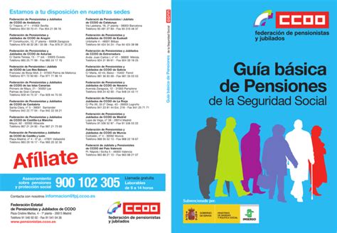 Gu A B Sica De Pensiones De La Seguridad Social