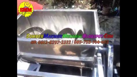 Mesin Mixer Horizontal Pengaduk Tepung Adonan Roti Youtube