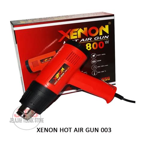 Hot Air Gun Xenon Hg Heat Gun Blower Pemanas Plastik Watt Tingkat Panas Pemanas Stiker
