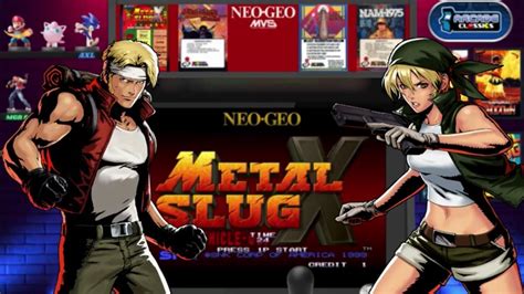 Metal Slug X Neo Geo Arcade Cabinet With Marquee Design 2 Players