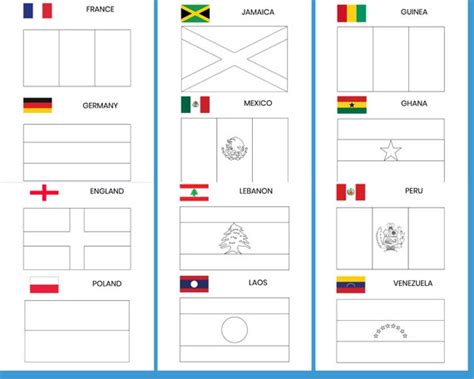 Coloring Pages Flags