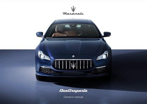 Maserati Quattroporte Owners Manual Pdf Manual Directory