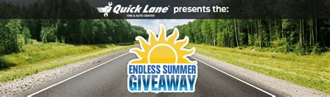 Quick Lane Endless Summer Sweepstakes 2016