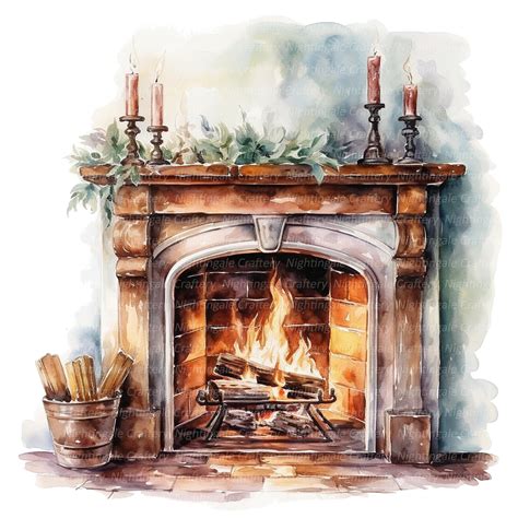 clipart fireplace