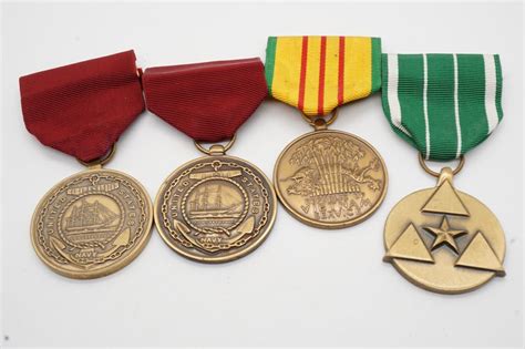 Vietnam War Army, Navy, USMC Medals Lot Of 4 | #4582479043