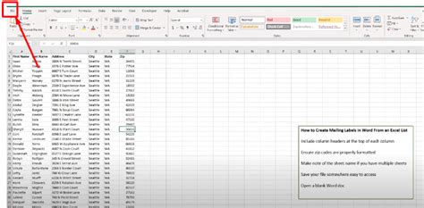 How To Create Labels In Word From Excel List Step By Step Wps