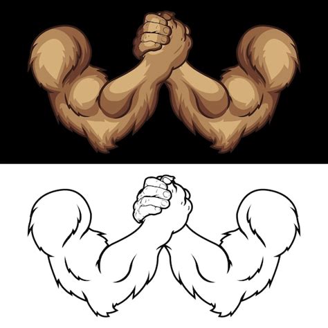 Premium Vector Illustration Of Arm Wrestling Logo