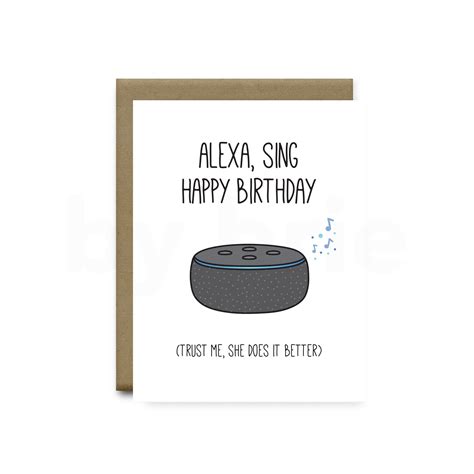 Alexa Sing Happy Birthday, Alexa, Funny Birthday Card Boyfriend, Funny Birthday Card Girlfriend ...