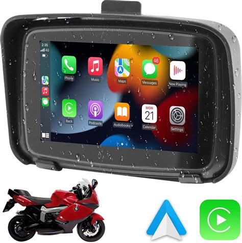 Kaolali Motorcycle Wireless Gps Portable Carplay Touch Screen Ipx