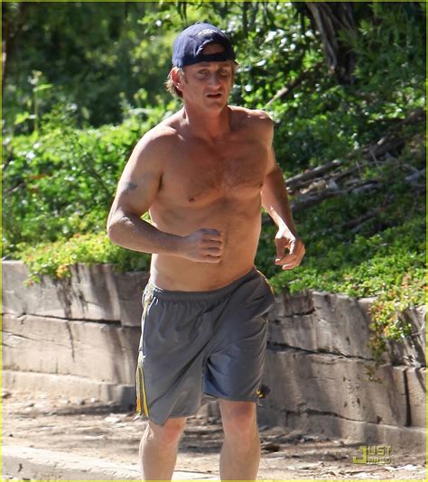 Sean Penn Shirtless Jogging In Malibu Hottest Actors Photo 20768897