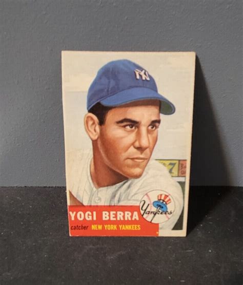 Topps Yogi Berra G Yankees Hof Trimmed Ex Nrmt No Creases