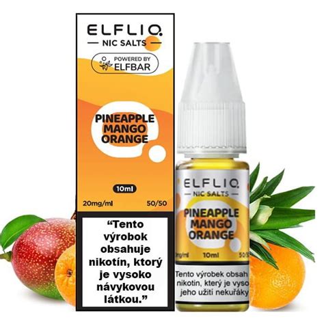 Pineapple Mango Orange Liquid Elfliq By Elfbar N Pl Do E Cigarety