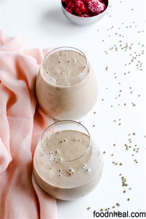 11 Remarkable hemp seed benefits |raspberry smoothie - FOODHEAL