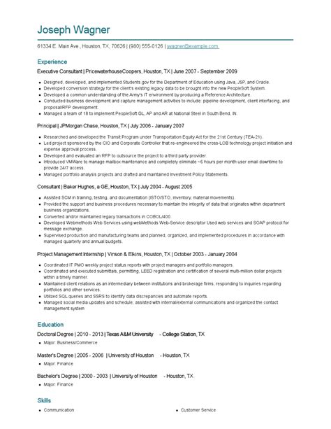 Executive Consultant Resume Examples And Tips Zippia