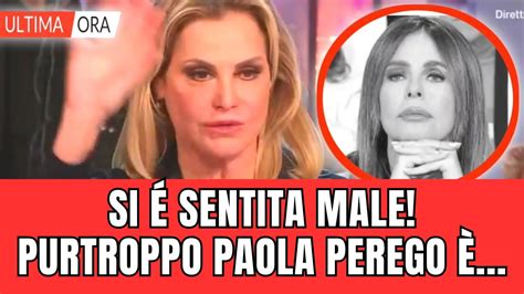 Momento Drammatico In Diretta Tv Paola Perego Si Sente Male E Deve