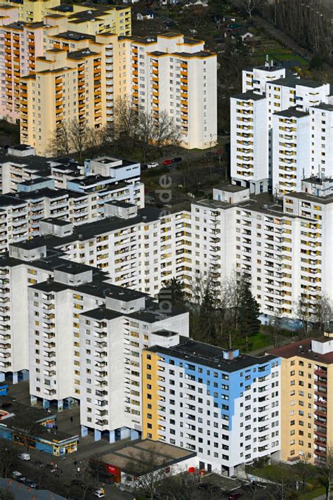 Berlin Aus Der Vogelperspektive Hochhaus Ensemble Eines Wohngebietes