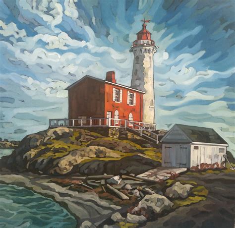 Fisgard Lighthouse by Mary-Jean Butler at The Avenue Gallery