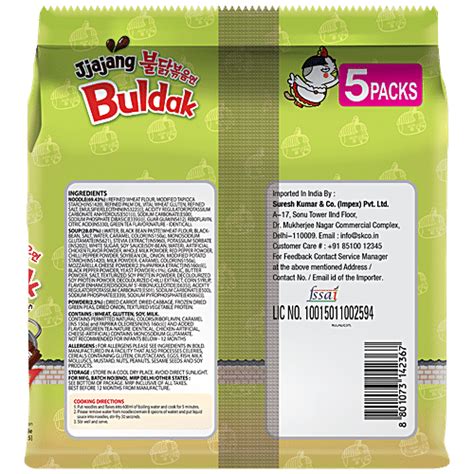 Buy Buldak Jjajang Hot Chicken Flavor Ramen Instant Stir Fried Noodle Online At Best Price Of