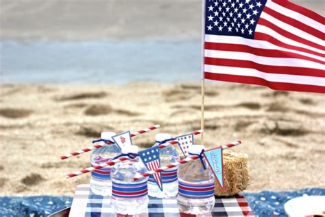 4th Of July Beach Picnic With Free Printables Party Ideas Party