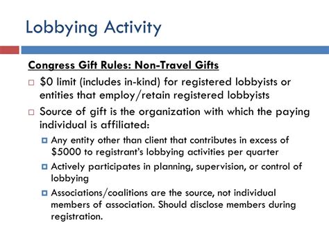 PPT - Lobbying Ethics and Reporting Rules PowerPoint Presentation, free ...