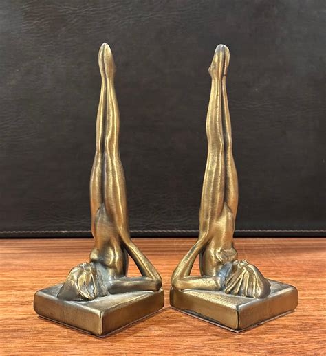 Pair Of Nude Nymph Reproduction Art Deco Bookends By Sarsaparilla Deco Design For Sale At 1stDibs