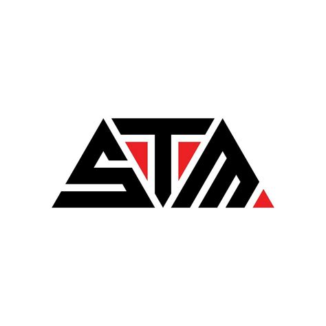 STM triangle letter logo design with triangle shape. STM triangle logo ...