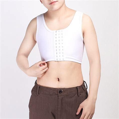 Strengthen Flat Chest Binder Short Vest Breast Underwear Trans Lesbian