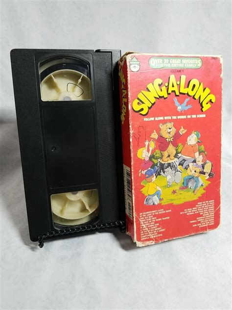 Peter Pan Video Sing A Long Volume Vhs Songs Retro Tape For