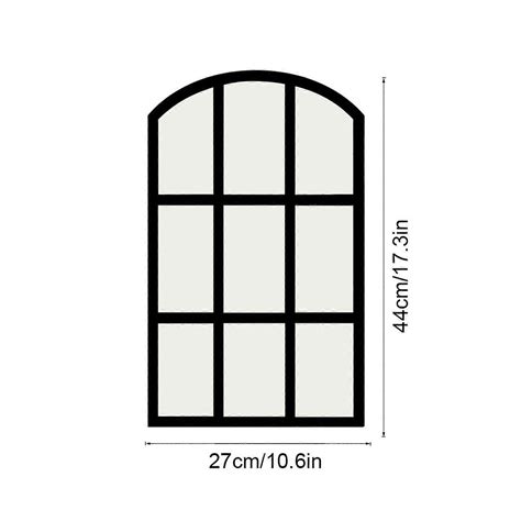 Arched Window Pane Mirror Grid Wall Mirror for Farmhouse,Living Room