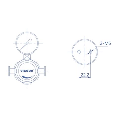 Линейный регулятор Vigour VSR-2EPH для газа по цене от прямого поставщика