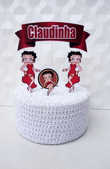 Topo De Bolo Betty Boop Elo Produtos Especiais